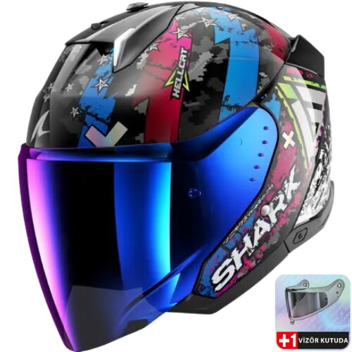 Shark Skwal i3 Jet Hellcat Açık Kask