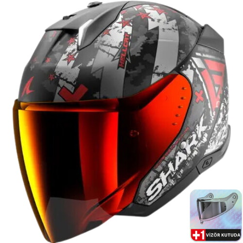 Shark Skwal i3 Jet Hellcat Mat Açık Kask